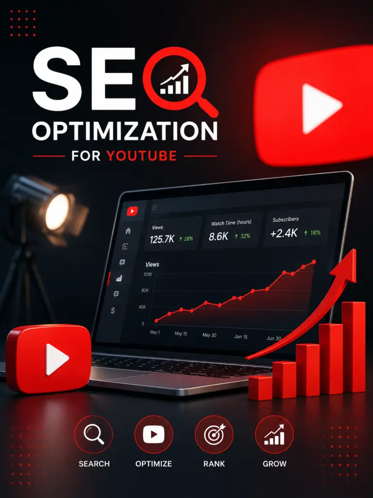 SEO Optimization for Youtube 600x800